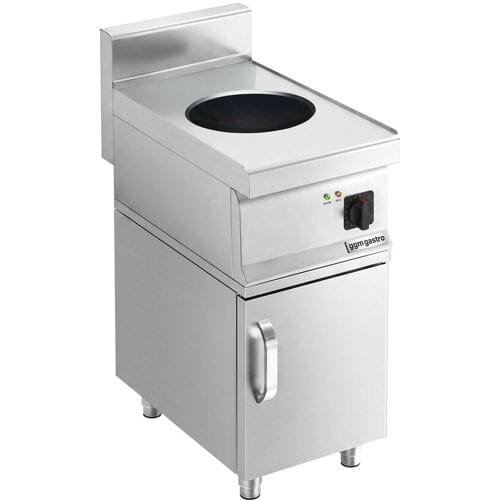 GGM Gastro Induktionswok - 3,5 kW - inkl. Unterbau mit 1 Tür