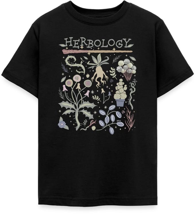 Harry Potter Herbology Botanisch Kruiden Ontwerp T-Shirt Tiener