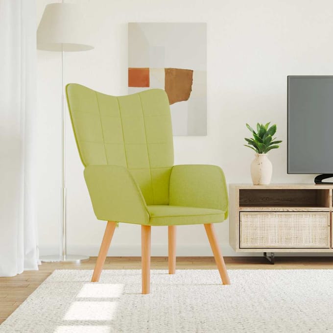 vidaXL Relaxstoel stof groen