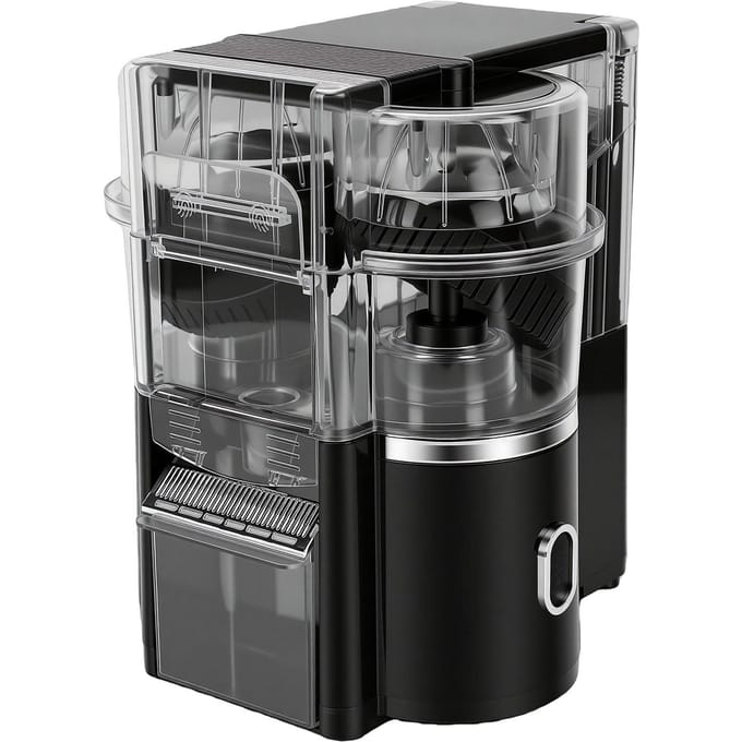 Sinaasappelpers 20 Seconden Snel Sap Persen 500ML Capaciteit 8 Sleuven Zwart Elektrische Citruspers L gray