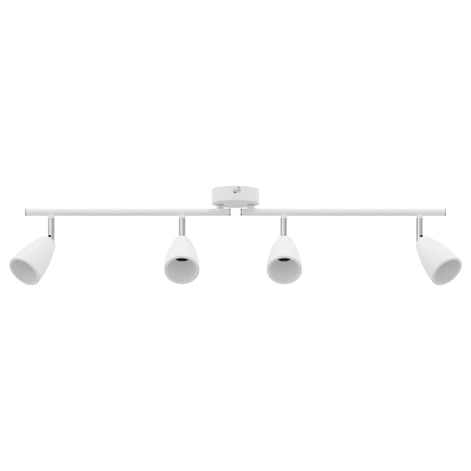 vidaXL Plafondspot met schijnwerpers Wit 70 x 12,5 x 10,5 cm Metaal