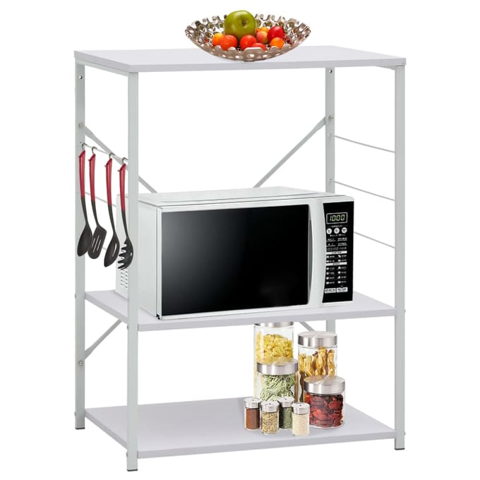 vidaXL - Magnetronkast - 60x39,6x79,5 - cm - bewerkt - hout - wit