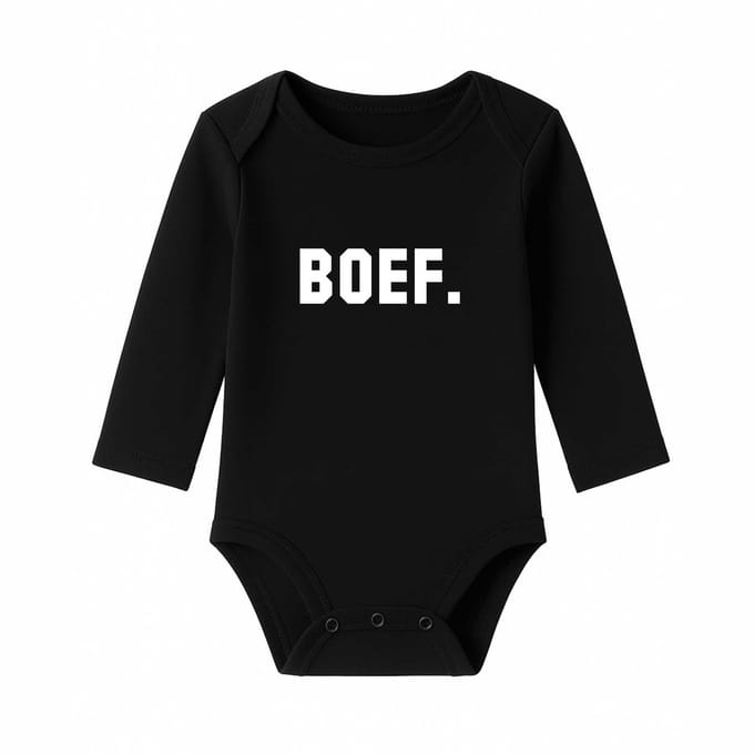 Romper Boef - zwart - lange mouw