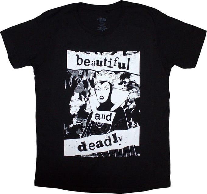 Disney Maleficent - Beautiful & Deadly Heren T-shirt - S - Zwart