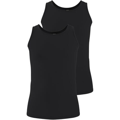 PARKSIDE Set van 2 heren hemden (Zwart, M)