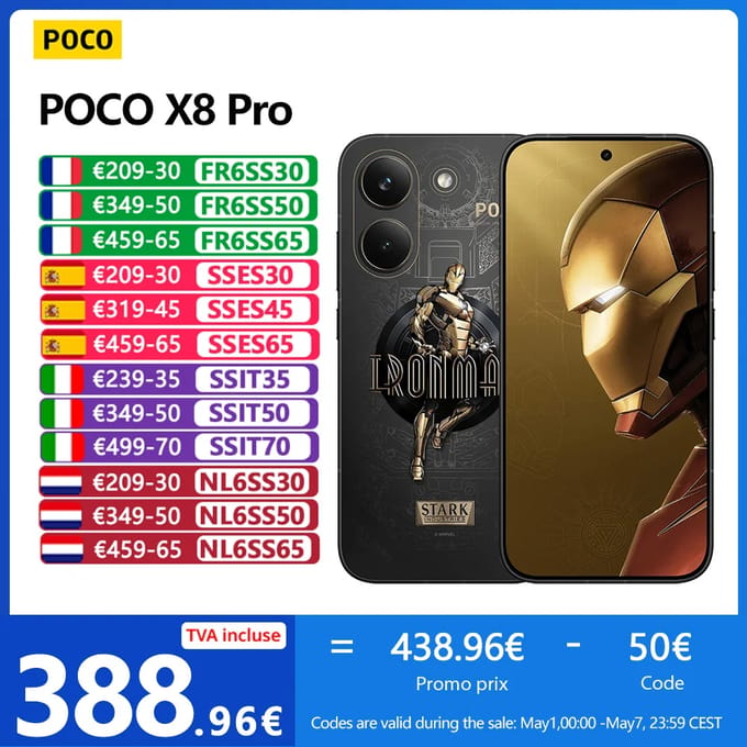 POCO X8 Pro, wereldwijde versie, smartphone met Dimensity 8500-chip, 6500 mAh-batterij, 6,59 inch 120 Hz AMOLED-scherm, 50 MP-camera, NFC, Android 14.