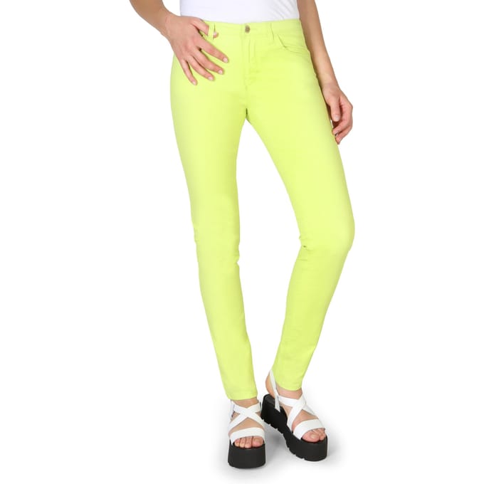 Lange broek van stretchstof 3Y5J28-5NZXZ vrouw