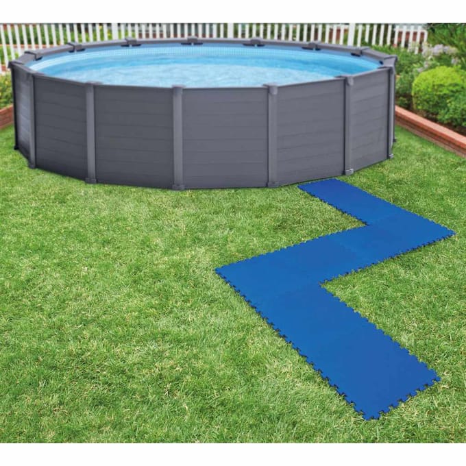 INTEX - Zwembadbodembeschermers - 8 - st - 50x50 - cm - blauw