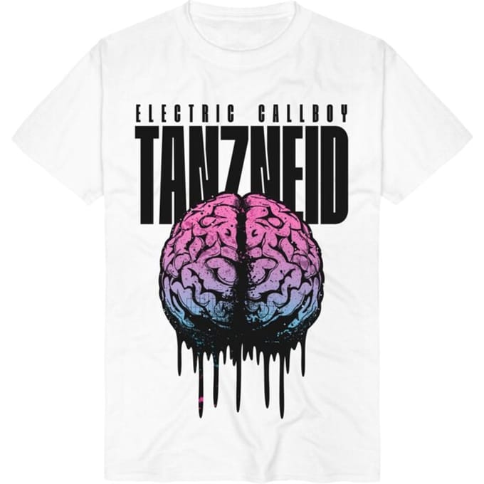 Electric Callboy TANZNEID Melting Brain Heren T-shirt - wit - 3XL