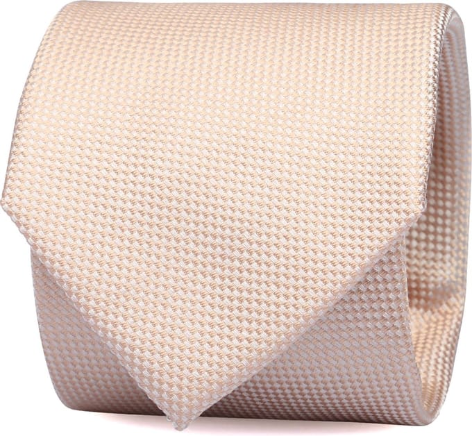 Suitable zijden stropdas Oud Roze - Effen - Heren das - Breedte: 7 cm -