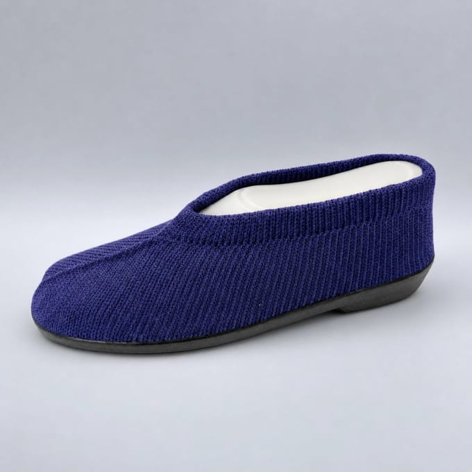 Gebreide Portugese Schoen - Royal Amethyst Paars - Maat 43 - Instappers - Pantoffel
