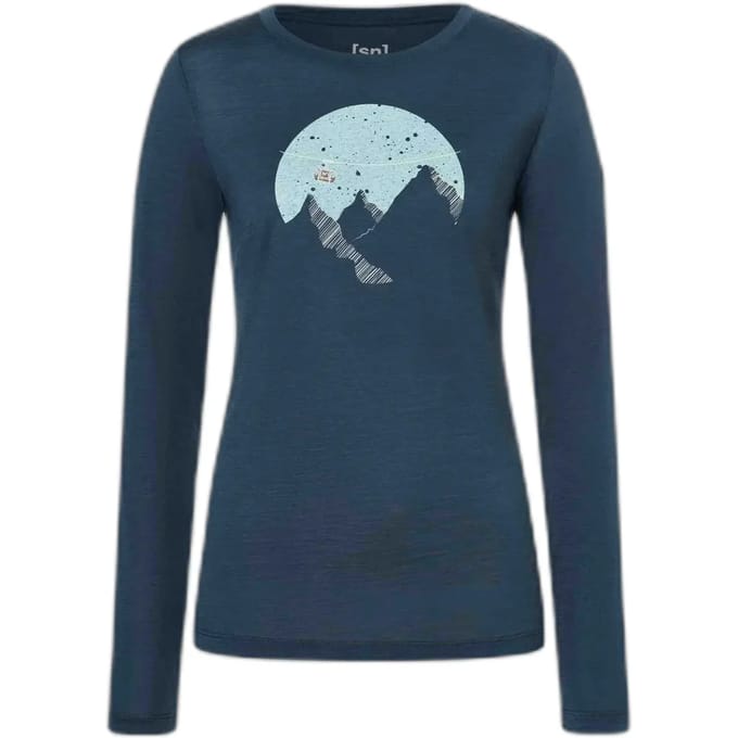 Dames-T-shirt met lange mouwen super.natural Gondola