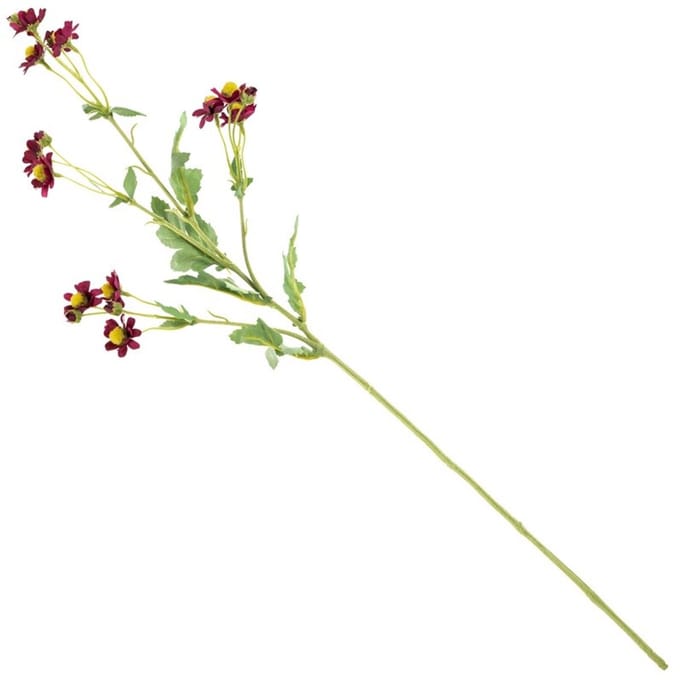Kunstbloem anemoon 78cm aubergine