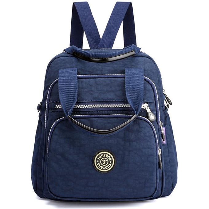 Damesmode Eénschouder Messenger Draagbaar Grote capaciteit Dames Tas Reisrugzak Multifunctionele Modetas One size donkerblauwe kleur