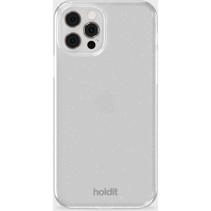Holdit Glitter Case geschikt voor Apple iPhone 12 (Pro) - Wit