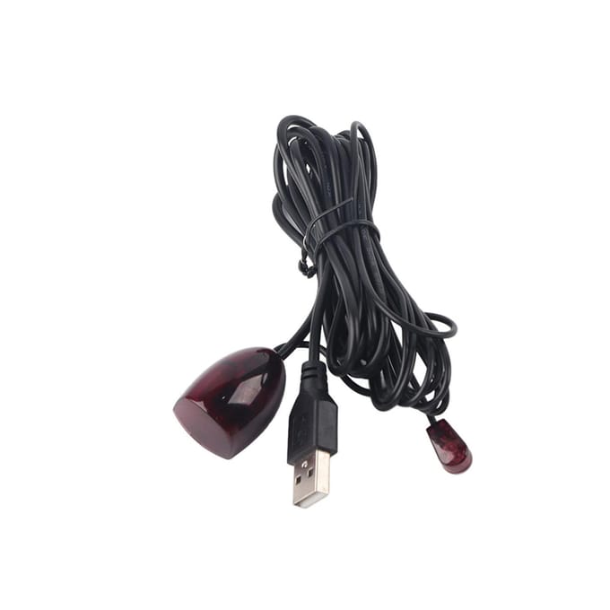 IR-ontvanger USB Set Top Box Infrarood Afstandsbediening Verlengkabel USB-repeater voor Thuis Hotel black