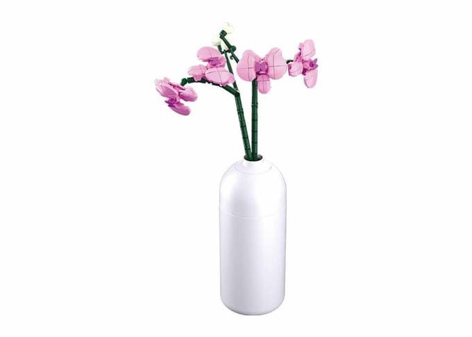 Sluban Orchidee bouwspeelgoed kinderen vanaf 12 jaar – constructiespeelgoed modelbouw – bouwdoos met 253 bouwstenen – M38-B1101-12
