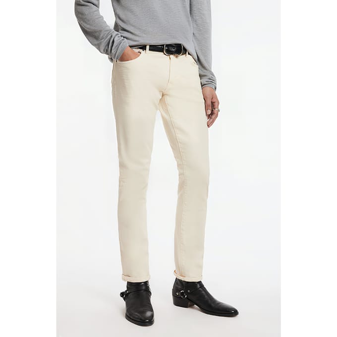 John Varvatos J704 - Taper Fit White Größe: 28 | Slim Jeans Outlet | Herren | Weiß
