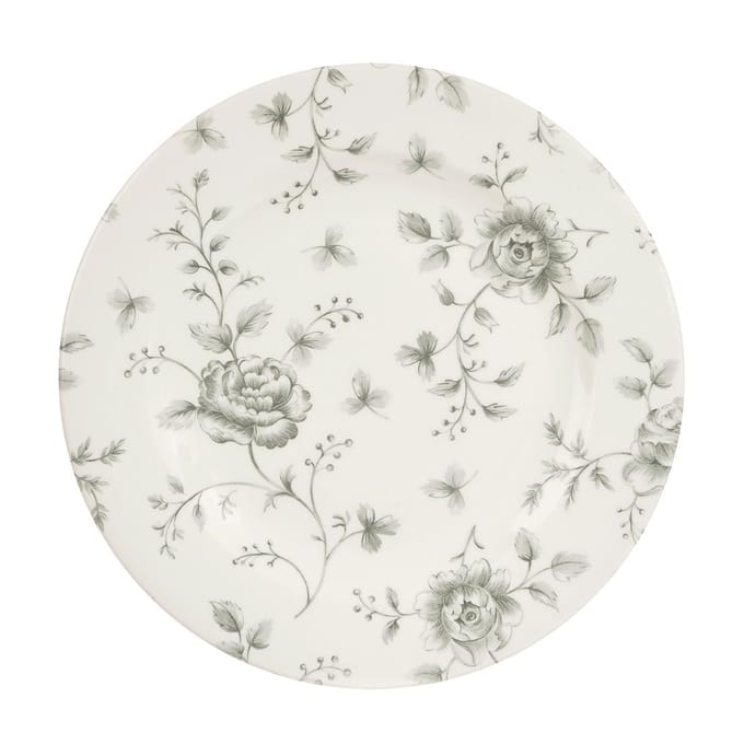 Churchill Rose Chintz Grey Bord 21cm (6 stuks)