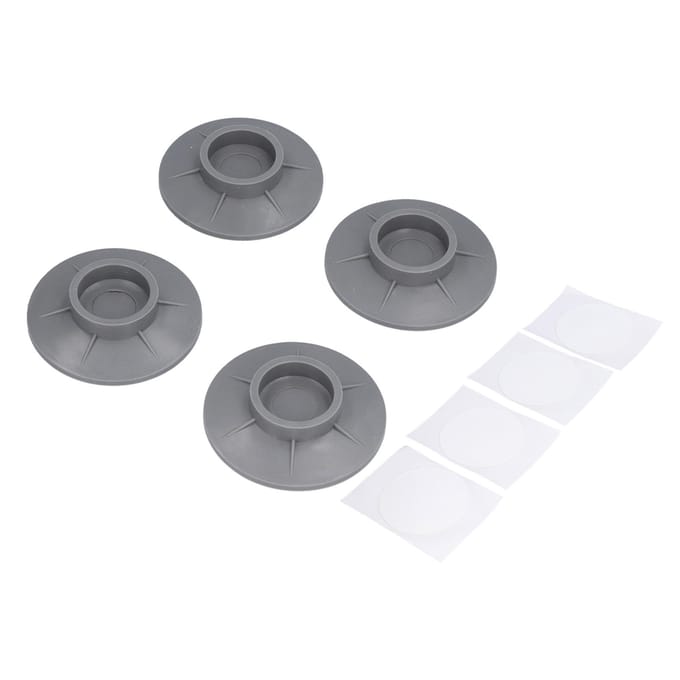 4 stuks vacuüm zuignap ontwerp wasmachine voeten pad antislip anti vibratie geluid demping pad gray