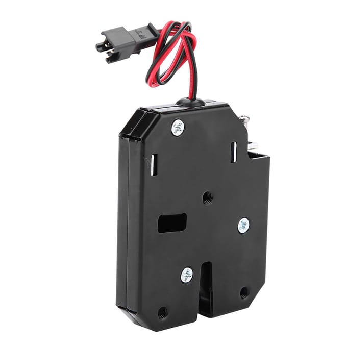 Serrure électromagnétique à commande électrique DC 12 V pour tiroir, sans interrupteur de détection black