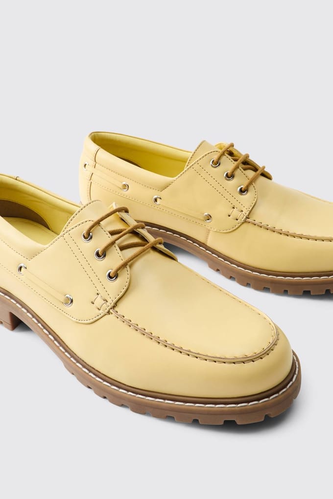 Pu Bootschoen | Yellow | Size 46