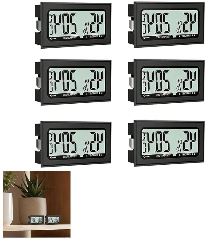 Digitale Hygrometer - Wit - Compact - Nauwkeurige Temperatuur- en Vochtigheidsmeter - Voor Thuis en Kantoor