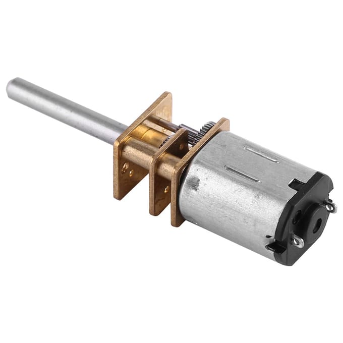 DC 12V Elektrische Motor met Tandwielreductie met Lange Uitgaande As (100RPM)