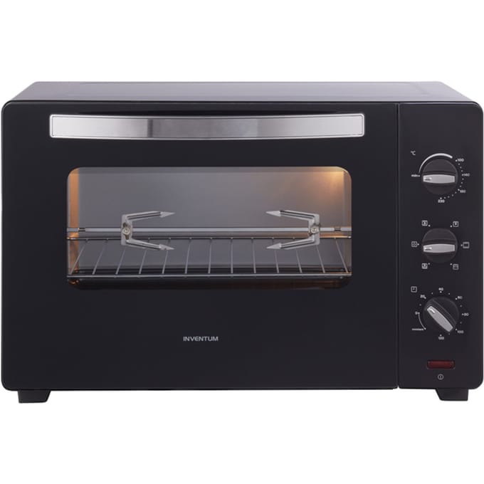 Inventum OV457B - Vrijstaande heteluchtoven - Draaispit - 45 liter - 2000 watt - 6 programma's - Zwart