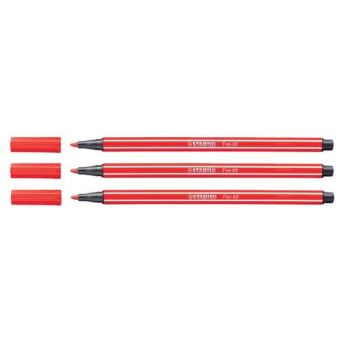 STABILO Pen 68 - Premium Viltstift - Karmijn Rood - per stuk