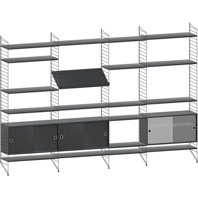 String Furniture - Rekcombinatie 5 - zwart