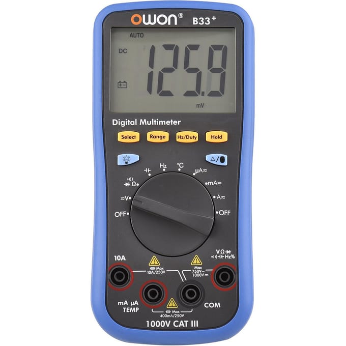 OWON B33+ digitale BT-multimeter met offline record 3999 tellingen automatisch bereikbare elektrische tester met