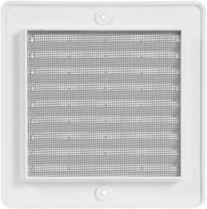 Afvoerrooster 150x150mm Bruin met Insectenhor en Inbouwframe | UV-bestendig