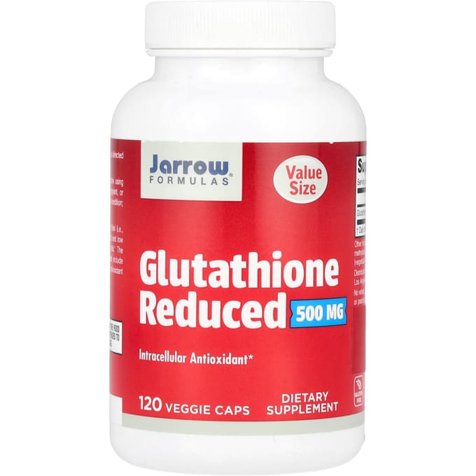 Glutathione Reduced (GSH) 500mg 120 capsules - gereduceerde glutathion | Jarrow Formulas