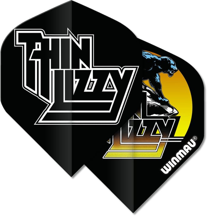 Winmau Thin Lizzy Black - Dart Flights