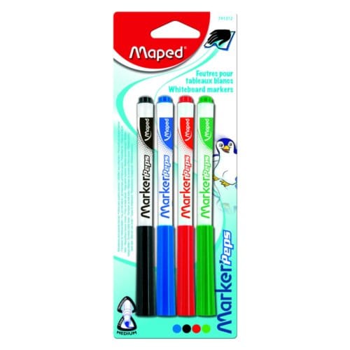 Maped whiteboardmarker, assorti kleuren, 4 stuks