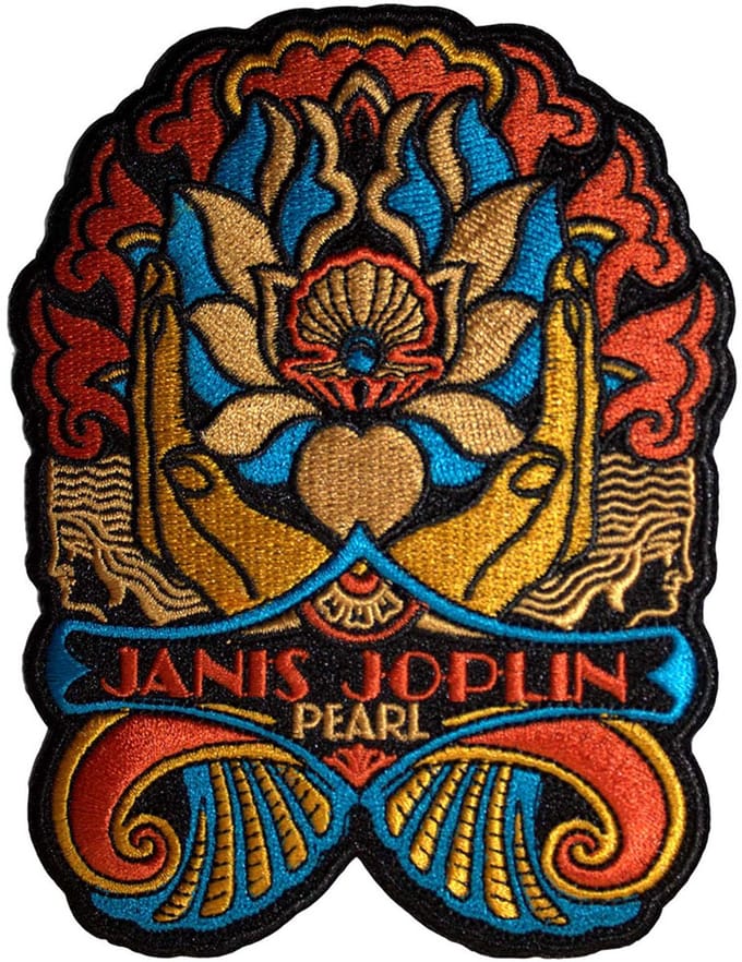 Janis Joplin - Pearl Nouveau Patch - Multicolours