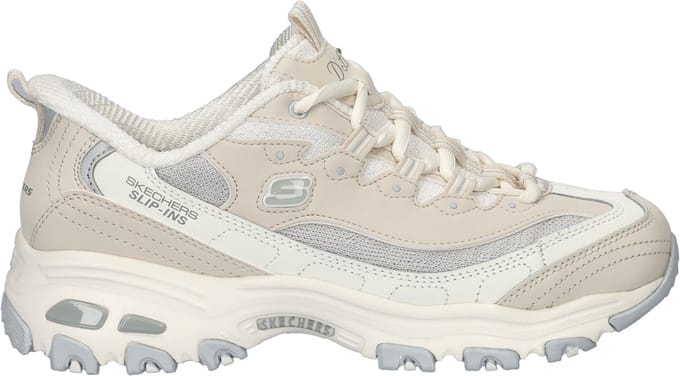 Skechers D LITES-SMOOTH NOSTALGIA Dames Instappers - Naturel / Grijs