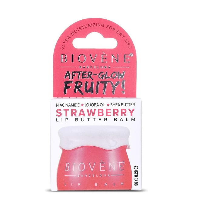 Biovene, Fraise + Niacinamide, Baume à Lèvres, 8 g