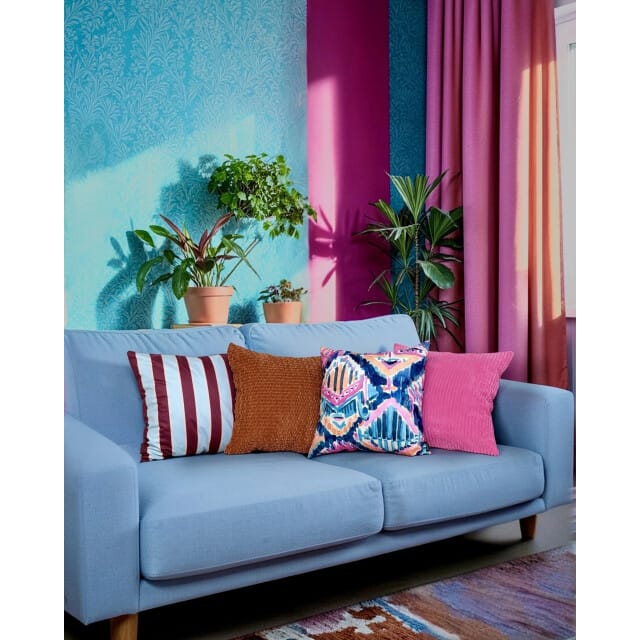 NOVÉE Sierkussen corduroy roze | 45 x 45 cm | polyester