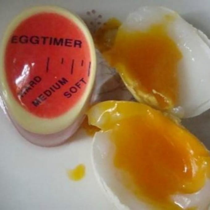 Kleurveranderende Herinnering Eierkoker, Huishoudelijke Keuken Timer Helper, Schattig Ontwerp Anti Overkoken Eier Timer rood