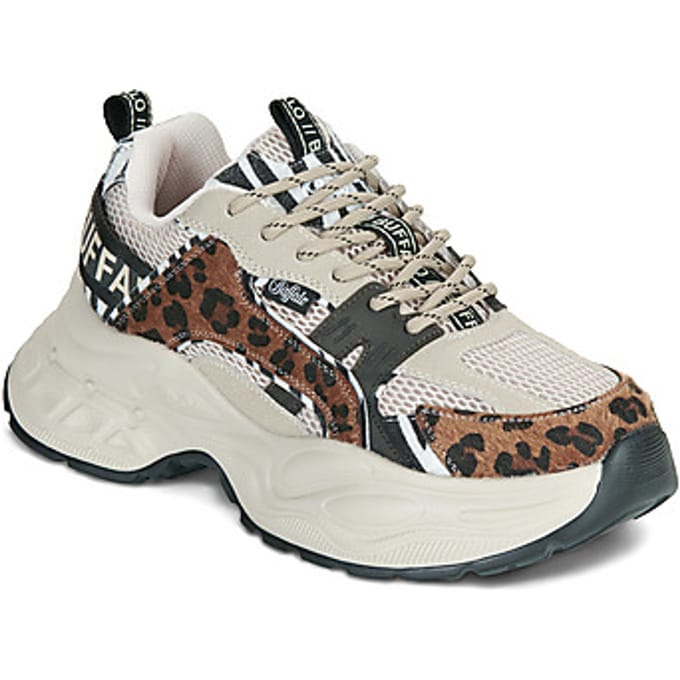 Buffalo Yuno One dames sneaker - Beige multi - Maat 37