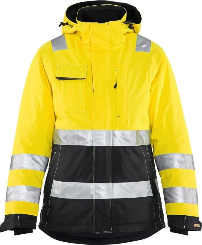 Blåkläder 4872-1987 Dames Winterjas High Vis Geel/Zwart maat M