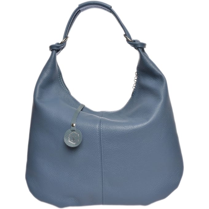 Luisa Vannini Turquoise Rundleer Tas