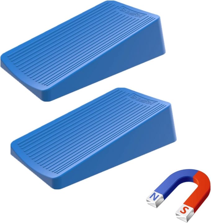 Rubberen deurstopper - antislip deurstopper met U-vormig ontwerp, ideaal voor alle vloertypen - 2 stuks
