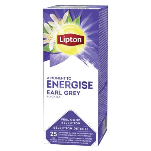 Lipton Energise Earl Grey Thee - doos 25 theezakjes