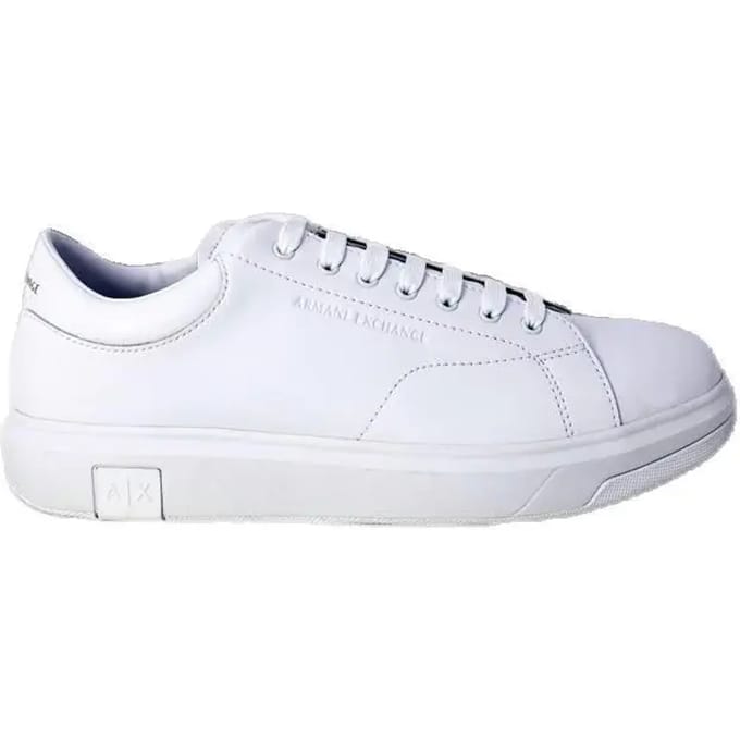 Leather Low Top Sneakers - White