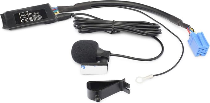 Bluetooth handsfree audio-adapter voor 8-pins Mini-ISO Audi, VW, Seat en Skoda