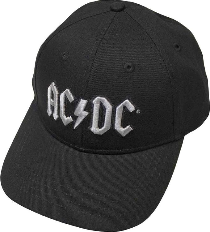 AC/DC - Silver Logo Snapback Pet - Zwart