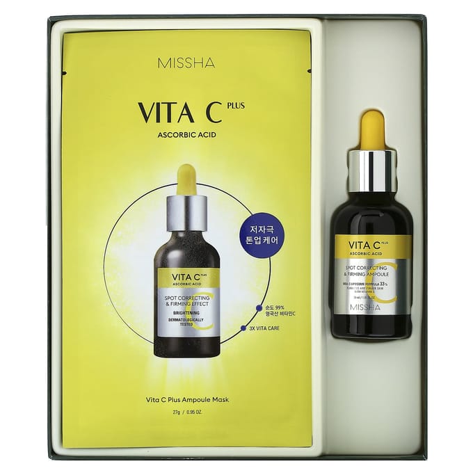 Missha, Vita C Plus Verhelderende Set, Feestdagen Editie, Set van 6 stuks white